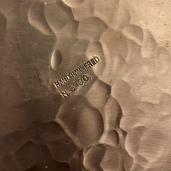 Vintage Metal Tray with Bird Design - Picture 3 of 5